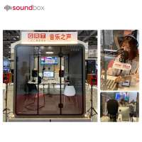 Sound isolation booth easy install one-person live broadcast recording studio phone booth