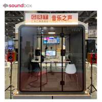 Portable acoustic soundproof booth for individual recording music booth