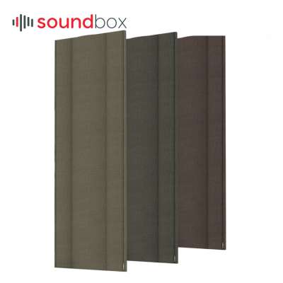 Soundbox purely natural green fiber mixed density acoustic linen Wall Sound Absorption easy to install