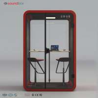 2 person conference soundproof office privacy phone booth